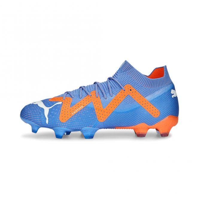 Puma FUTURE ULTIMATE FG/AG Fussballschuh - Blue Glimmer White Ultra Orange