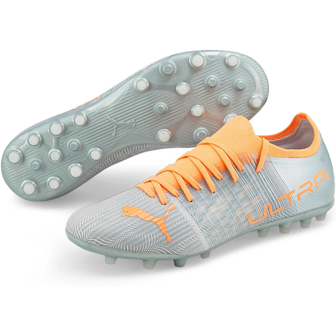 Puma ULTRA 2.4 MG Kunstrasenschuhe - diamond silver neon citrus