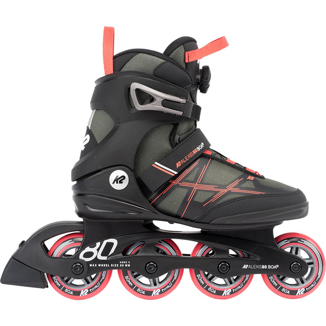 K2 Alexis 80 BOA W Inline Skate gray/coral