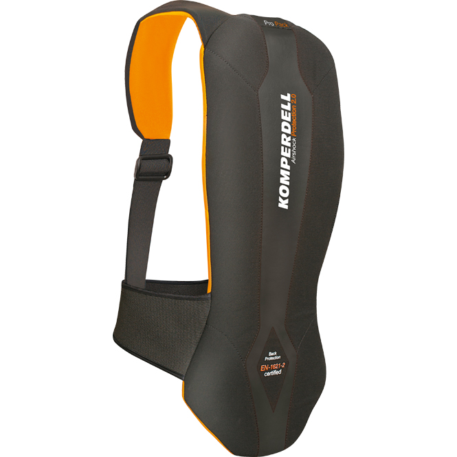 Komperdell Pro Pack Herren Rückenprotektor Schwarz-Orange