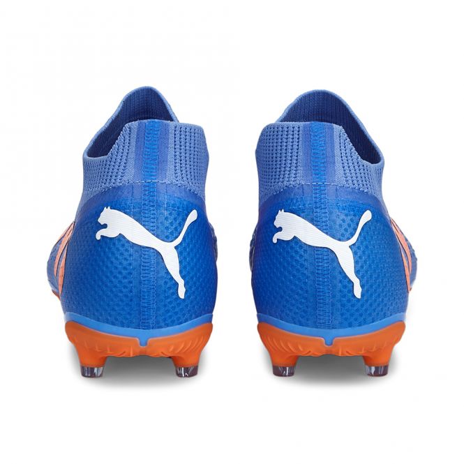 Puma FUTURE PRO FG/AG Fussballschuh - Blue Glimmer White Ultra Orange