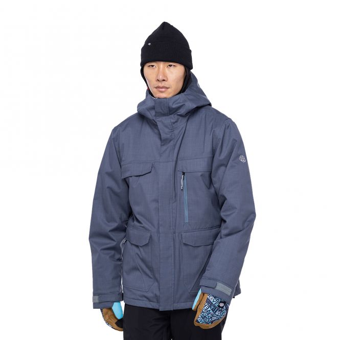 686 Infinity Insulated Herren Jacke - orion blue texture