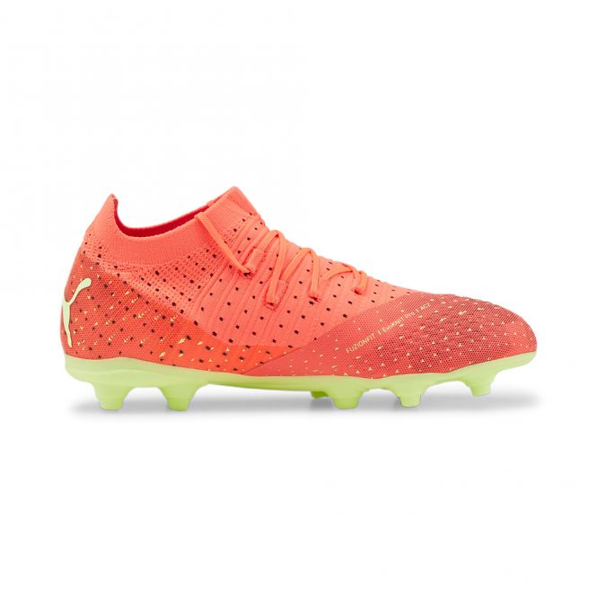 Puma FUTURE Z 3.4 FG/AG Jr Fußballschuhe - fiery coral fizzy light black salmon