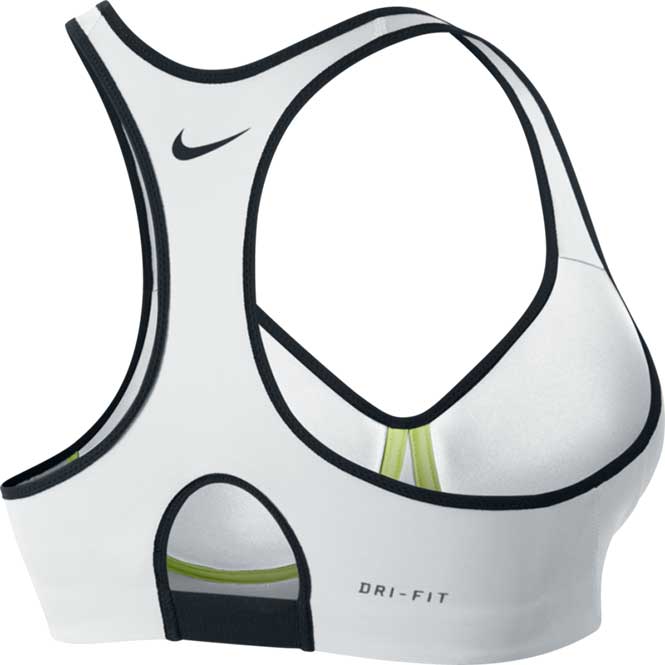 Nike Pro Rival Bra Weiss