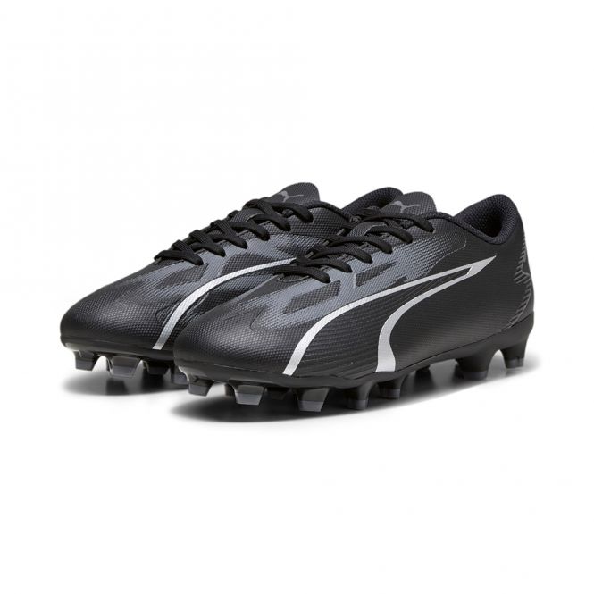 Puma ULTRA PLAY FG/AG JR Fussballschuh - black silver