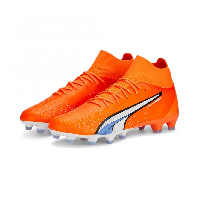 Puma ULTRA PRO FG/AG Fussballschuh - orange weiss blau