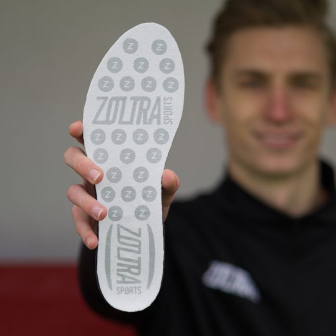 ZOLTRA GRIP FUSSBALL- EINLEGESOHLEN WEISS