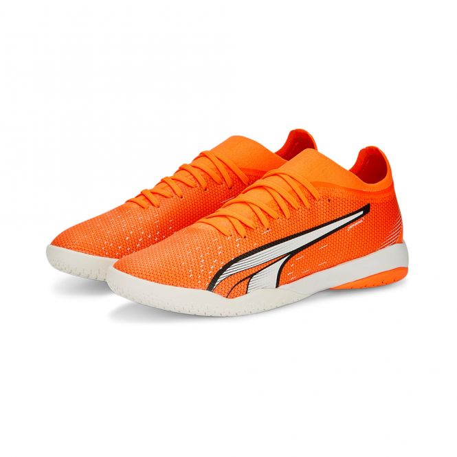 Puma ULTRA MATCH IT Hallenschuh - ultra orange white blue glimmer