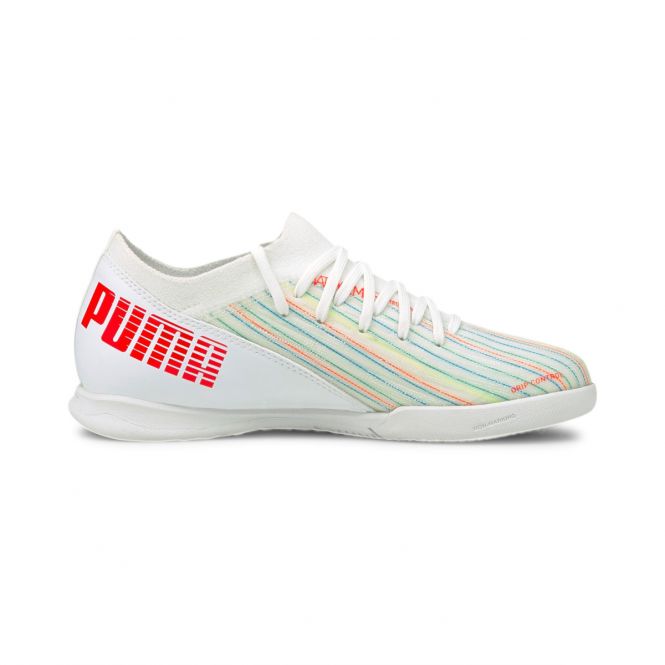 Puma Ultra 3.2 Jr. Kinder Hallenschuh - White Red Blast