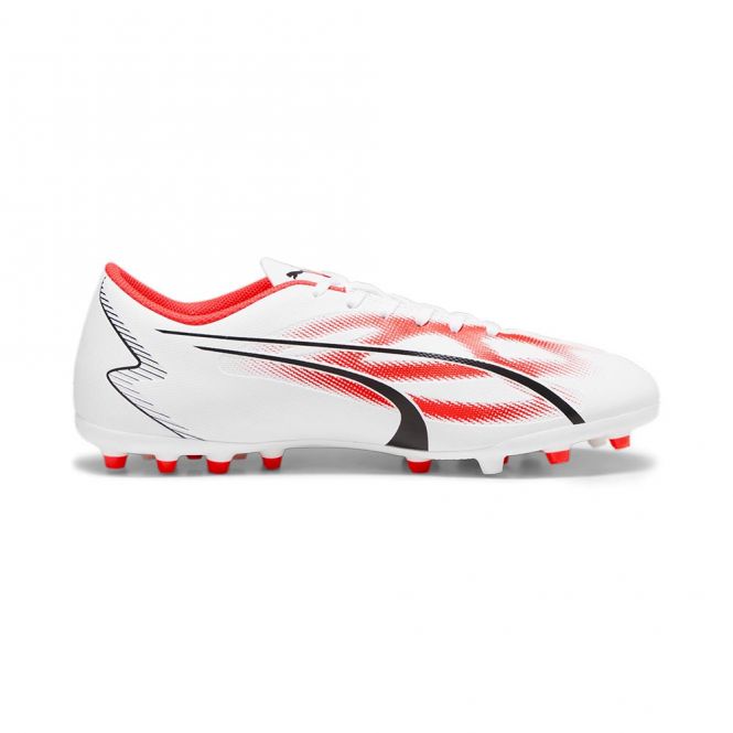 Puma ULTRA PLAY MG Rasen + Kunstrasenschuh - white black fire red