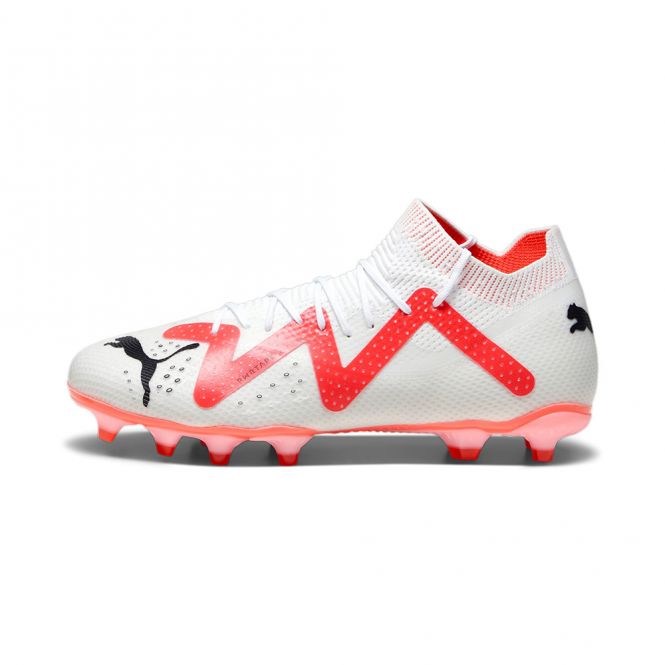 Puma FUTURE PRO FG/AG Fussballschuh - white black fire red