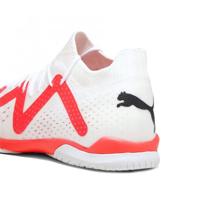 Puma FUTURE MATCH IT Hallenschuh - white black fire red