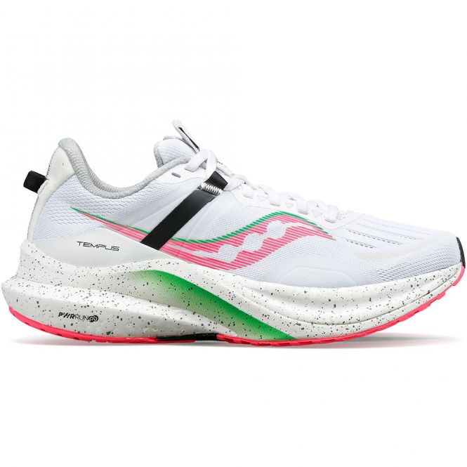 saucony Tempus Damen Stabilität Laufschuh - weiss/pink