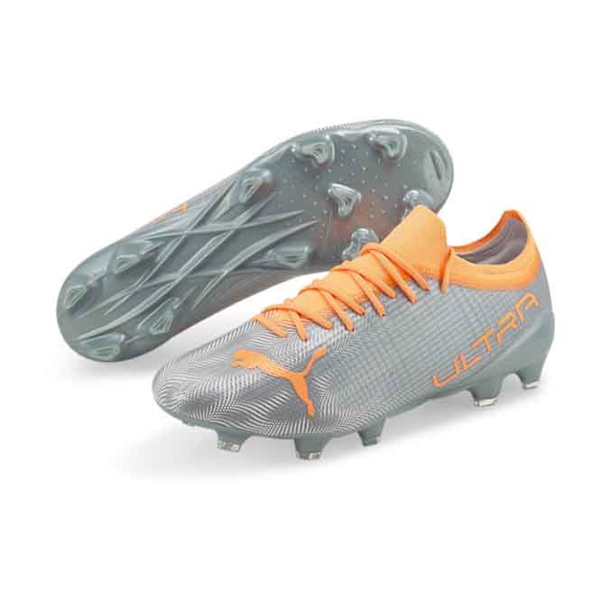 Puma ULTRA 2.4 FG/AG Fussballschuh - diamond silver neon citrus