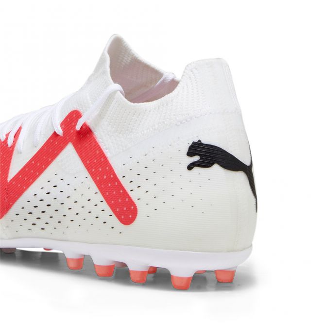 Puma FUTURE MATCH MG Rasen + Kunstrasenschuh - white black fire red