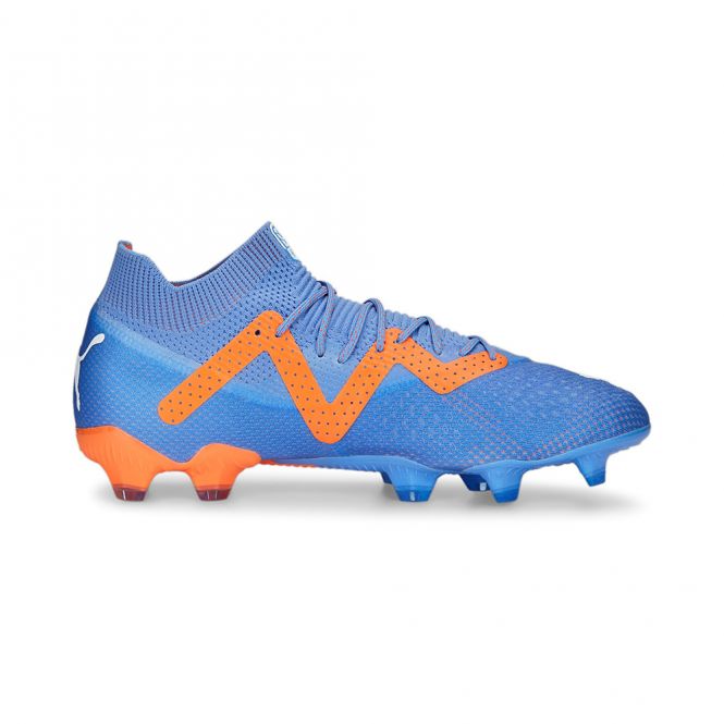 Puma FUTURE ULTIMATE FG/AG Fussballschuh - Blue Glimmer White Ultra Orange