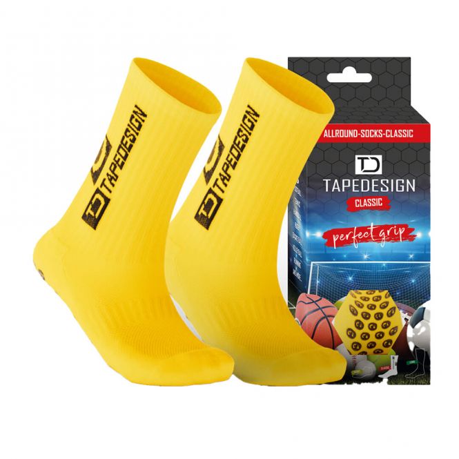 TAPEDESIGN Allround Classic Grip Fussballsocken - yellow