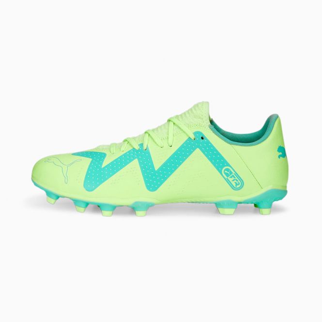 Puma FUTURE PLAY FG/AG Fussballschuh - Fast Yellow/Black Electric Peppermint