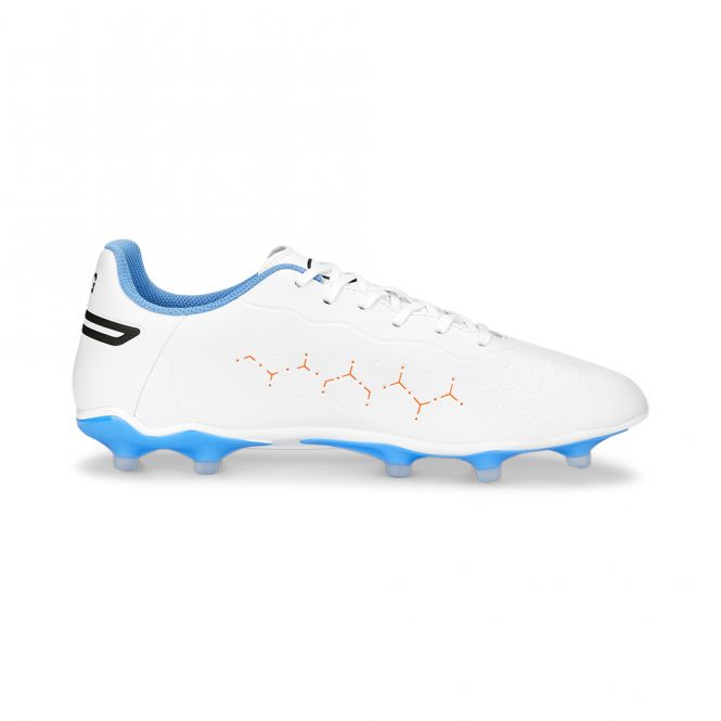 Puma King Match FG/AG Fussballschuh - white blue glimmer