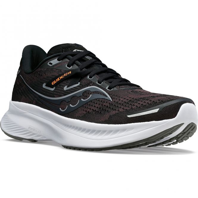 saucony Guide 16 Damen Stabilitäts- Laufschuh - schwarz