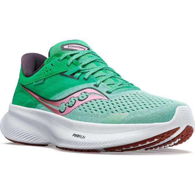 saucony Ride 16 Damen neutral Laufschuh - sprig/peony