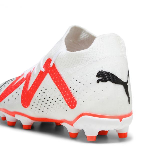 Puma FUTURE MATCH FG/AG JR Fussballschuh - white black fire red