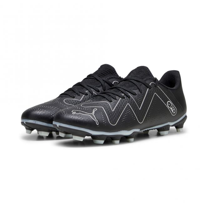 Puma FUTURE PLAY FG/AG Fussballschuh - black silver