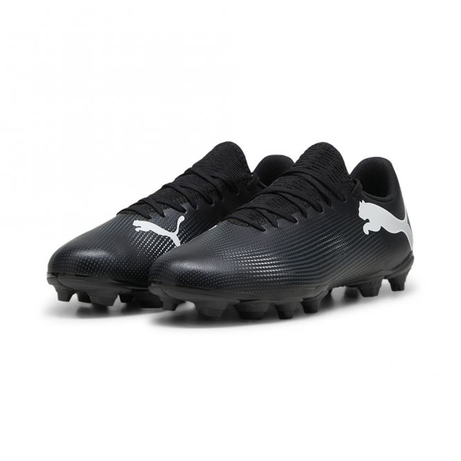 Puma FUTURE 7 PLAY FG/AG Fussballschuh - black white