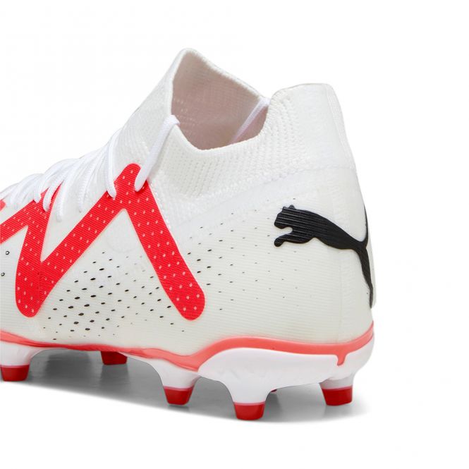 Puma FUTURE MATCH FG/AG Fussballschuh - white black fire red