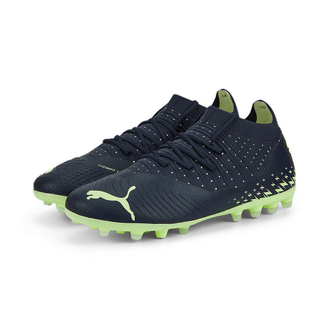 Puma FUTURE Z 3.4 MG JR Rasen + Kunstrasenschuh - parisian night fizzy light pistachio