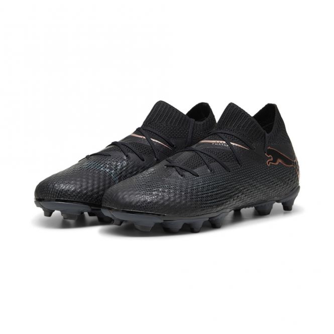 Puma FUTURE 7 PRO FG/AG JR Fussballschuh - black white