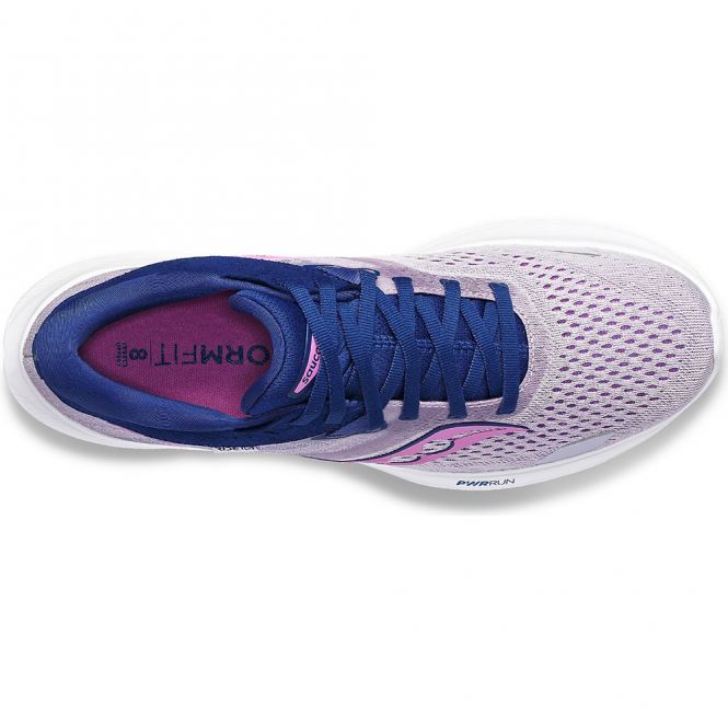 saucony Ride 16 Damen neutral Laufschuh - mauve/indigo