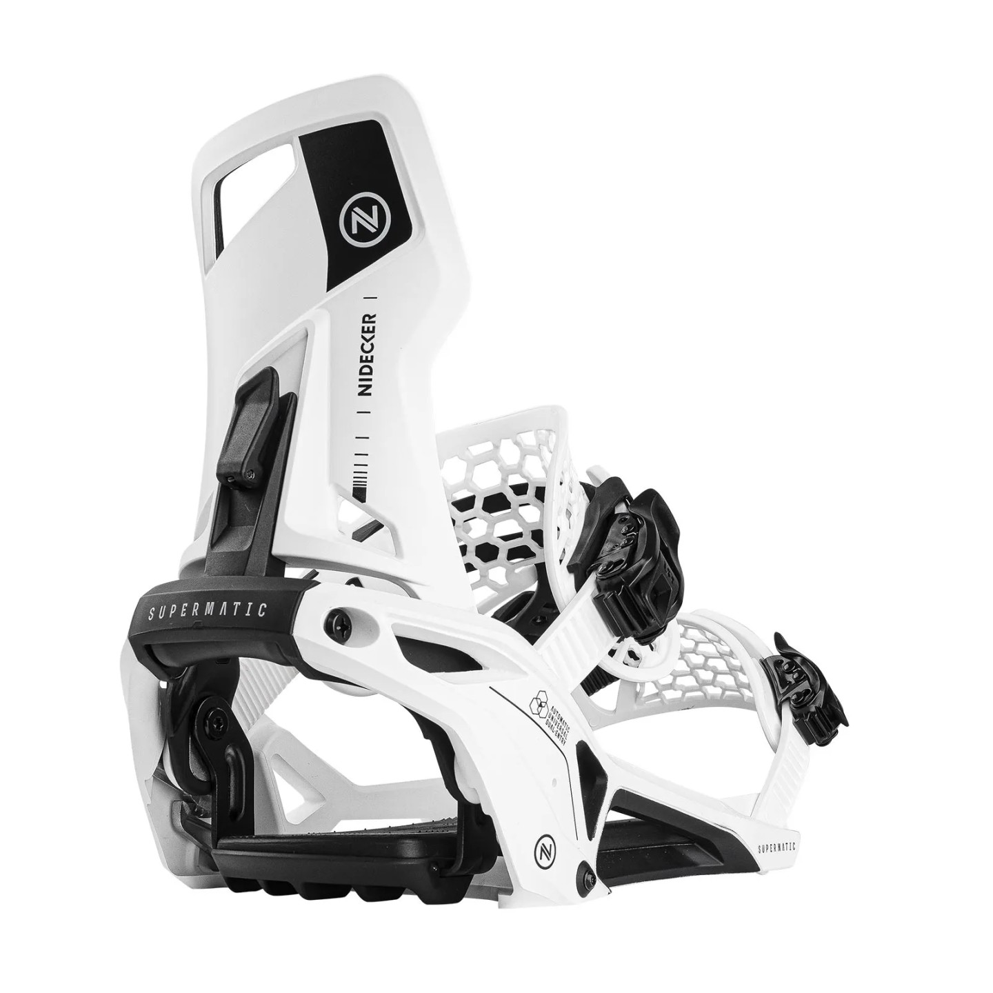 Nidecker Supermatic Snowboard Bindung - Weiss 2025 