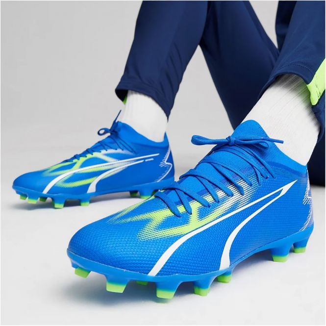 Puma ULTRA MATCH FG/AG Fussballschuh - blue pro green