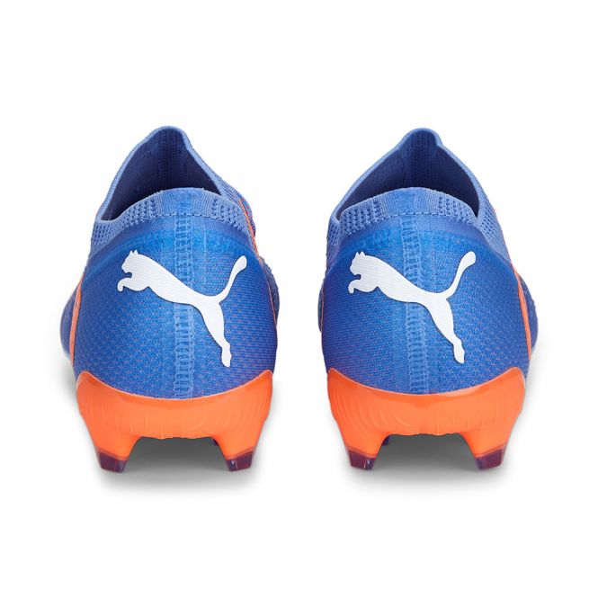 Puma FUTURE ULTIMATE Low FG/AG Fussballschuh - Blue Glimmer White Ultra Orange