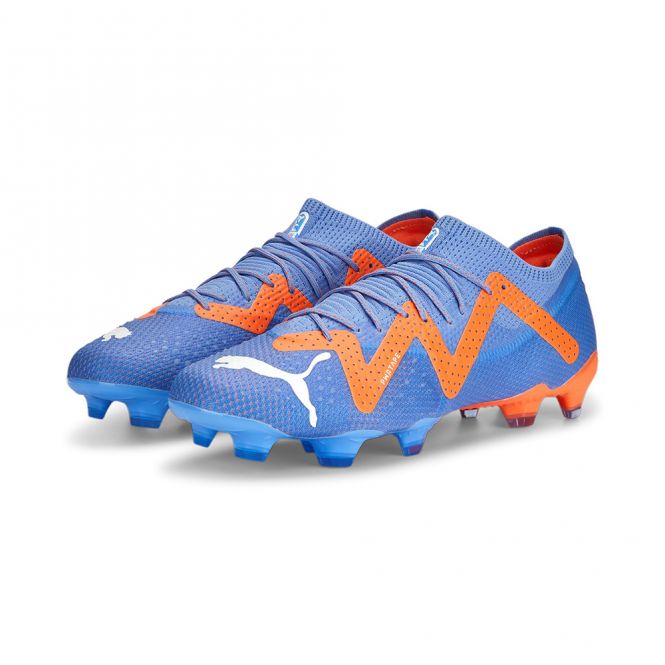 Puma FUTURE ULTIMATE Low FG/AG Fussballschuh - Blue Glimmer White Ultra Orange