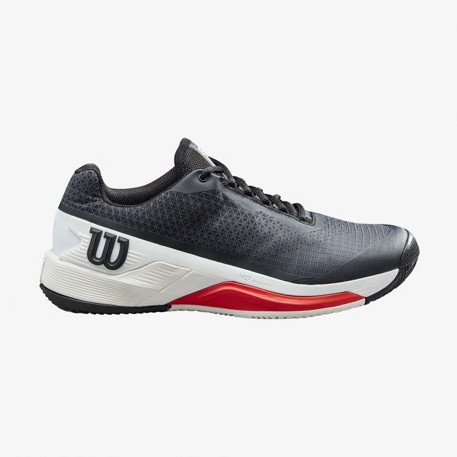 Wilson Rush Pro 4.0 Herren Tennisschuh - Schwarz/Weiß/Poppy Red