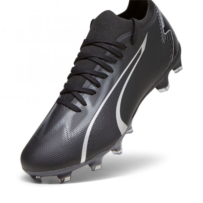 Puma ULTRA MATCH FG/AG Fussballschuh - black silver