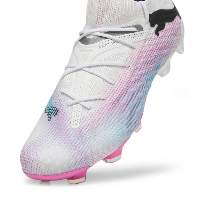 Puma FUTURE 7 ULTIMATE FG/AG Fussballschuh - white poison pink