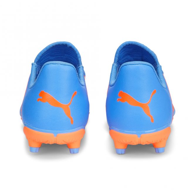 Puma FUTURE PLAY FG/AG JR Fussballschuh - Blue Glimmer White Ultra Orange