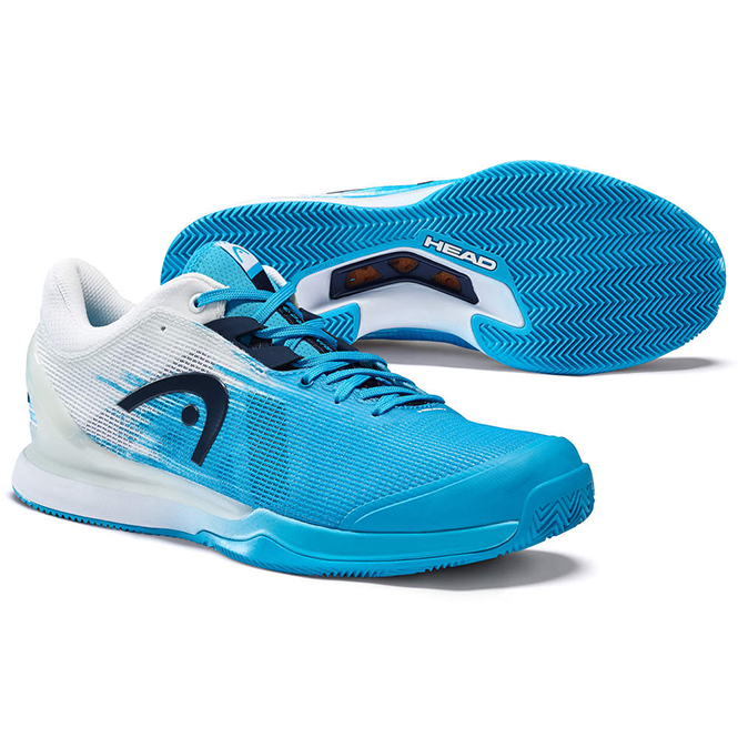 Head Sprint Pro 3.0 Clay Herren Tennisschuh weiß blau