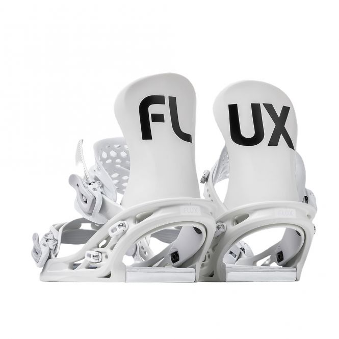 FLUX TT - Park & Pisten Snowboardbindung - white 2024