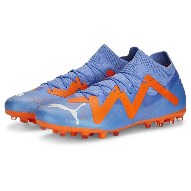 Puma FUTURE MATCH MG Rasen + Kunstrasenschuh - orange blau