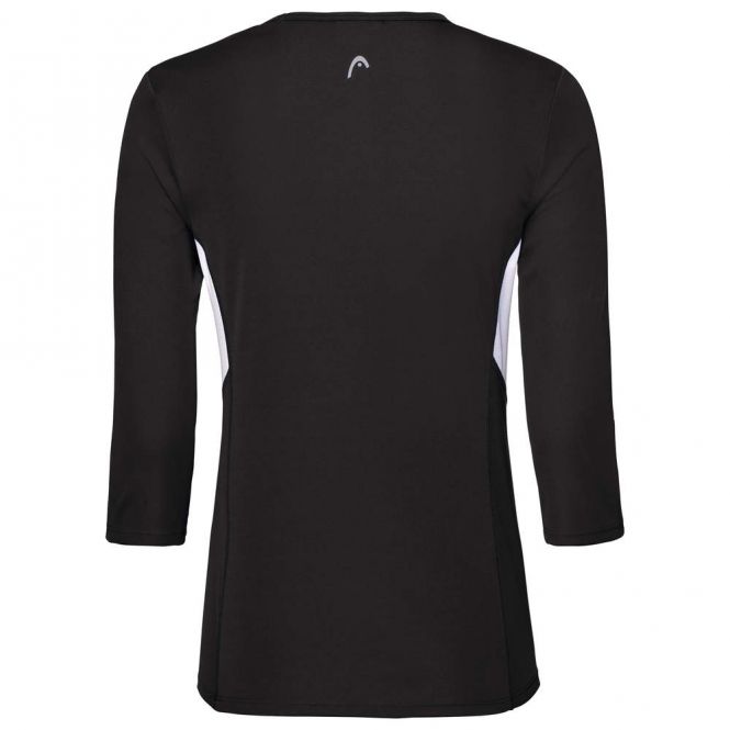 Head Club Tech 3/4 T-Shirt Damen - schwarz