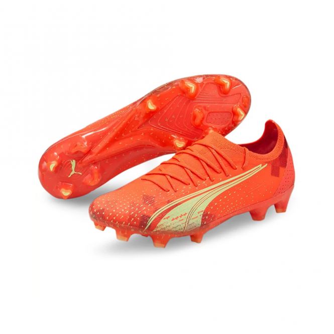 Puma ULTRA Ultimate FG/AG Fussballschuh - fiery coral/fizzy light/puma black