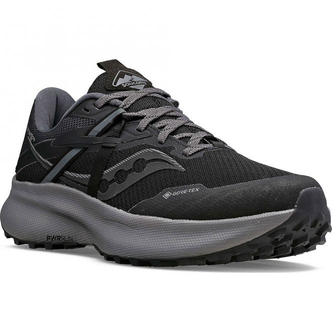 saucony Ride 15 TR GTX Damen Trekking- Laufschuh - BLACK/CHARCOAL