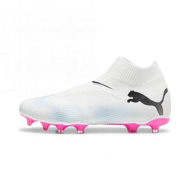 Puma FUTURE 7 MATCH+ LL FG/AG Fussballschuh - white poison pink