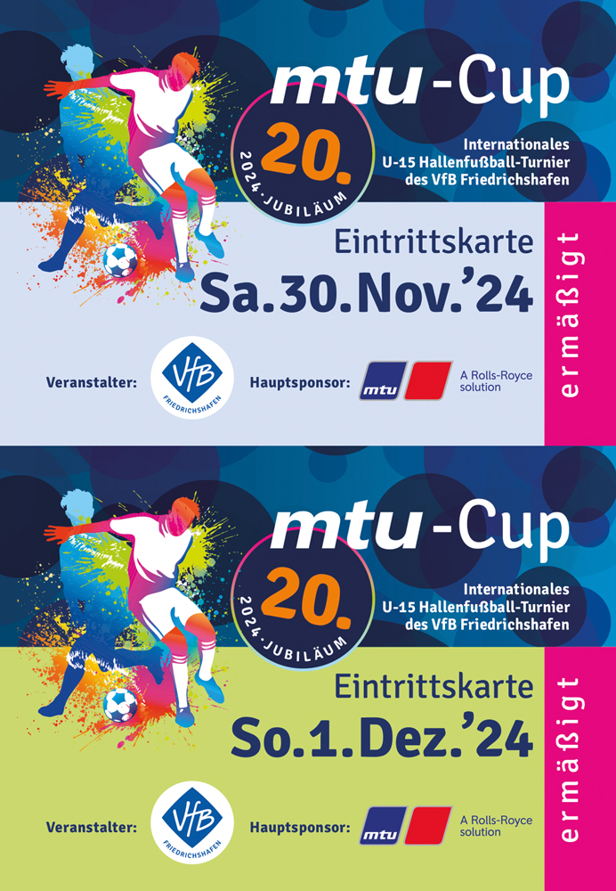 Tickets für den 20. MTU-CUP am 30.11 und 01.12.24