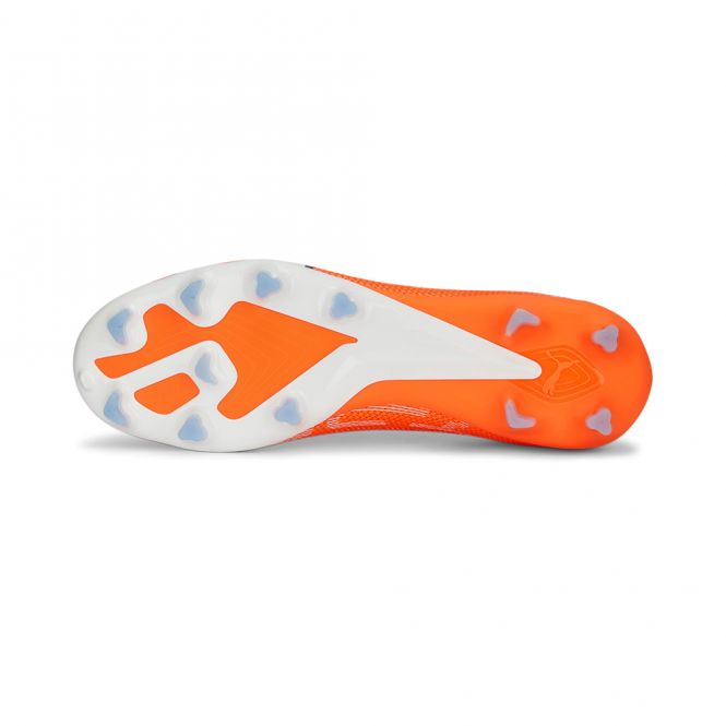 Puma ULTRA MATCH FG/AG Fussballschuh - ultra orange white blue glimmer