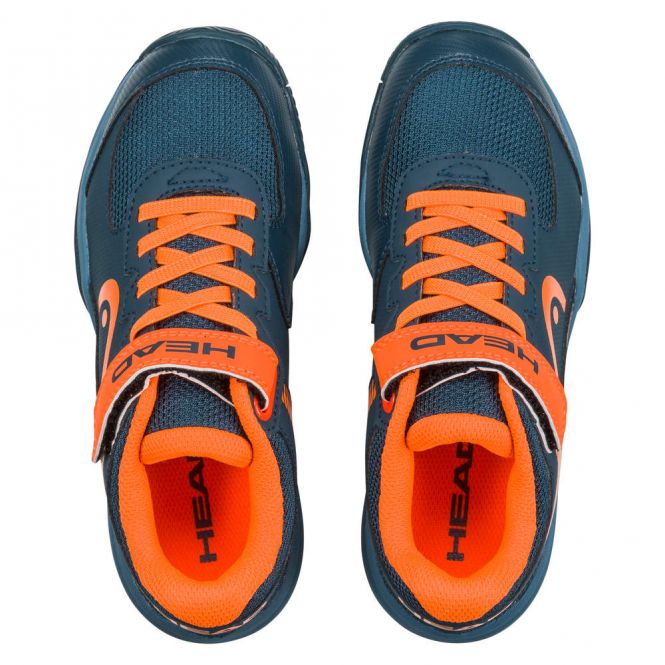 Head Sprint Velcro 3.0 Kinder Tennisschuh - blau orange